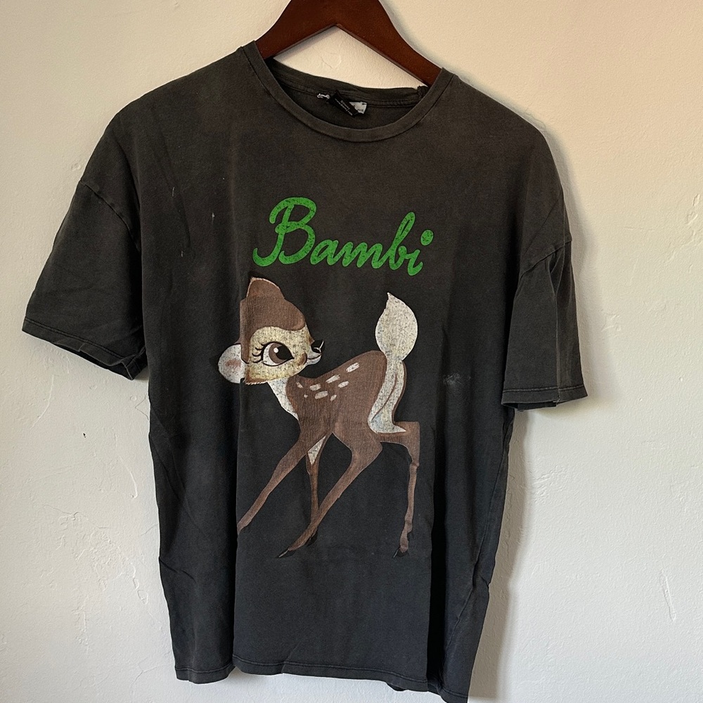 Bambi Graphic T-Shirt - Dark Grey